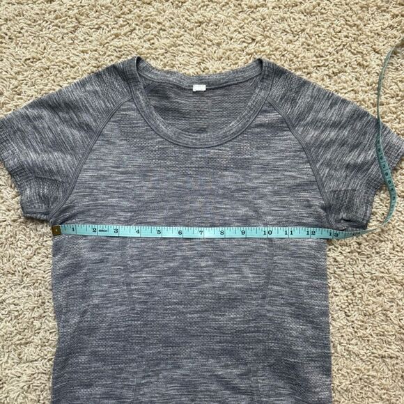 Lululemon Swiftly Tech Short Sleeve Shirt 6 Grey Gray Heather - Picture 2 of 5